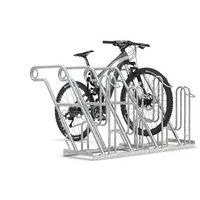 Cykelstativ 4600 med stelstøtte og ståløskner, 2-6 pladser - WSM