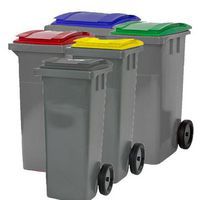 Affaldsspand i genbrugsplast 140-190 L - Sulo