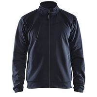 Sweatshirt full zip Mørk Marineblå/Sort - Blåkläder