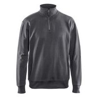 Sweatshirt half zip Mørk Grå - Blåkläder