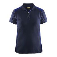 Dame Poloshirt Marineblå/Koboltblå - Blåkläder