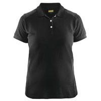 Dame Poloshirt Sort/Mørk Grå - Blåkläder