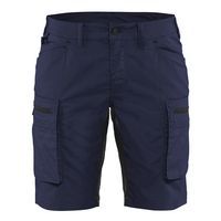 Dame Service Shorts med stretch Marineblå/Sort - Blåkläder