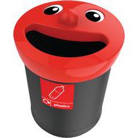 Papirkurv Smiley Face 52L plast Vepabins