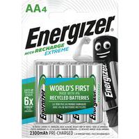 Extreme genanvendte genopladelige batterier - AA/LR06 - Pakke med 4 - Energizer