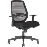 Neos kontorstol med 2D armlæn – sort – Nowy Styl