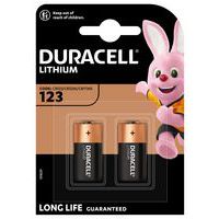 CR123 lithiumbatteri - Pakke med 2 - Duracell