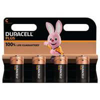 Plus 100% alkalisk C-batteri - 2 eller 4 enheder - Duracell