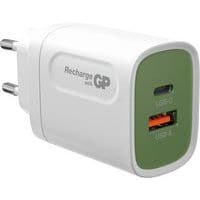 Vægoplader med rejseadaptere, PD 20W, USB-A/USB-C - GP