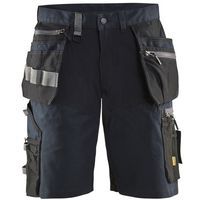 Håndværker Shorts med stretch Mørk Marineblå/Sort - Blåkläder