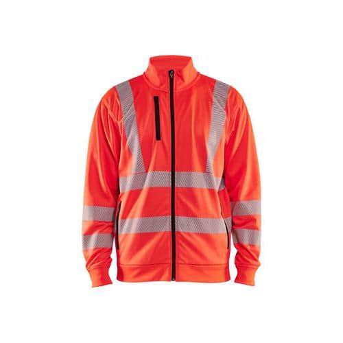 Dame High Vis Sweatshirt High Vis Rød - Blåkläder