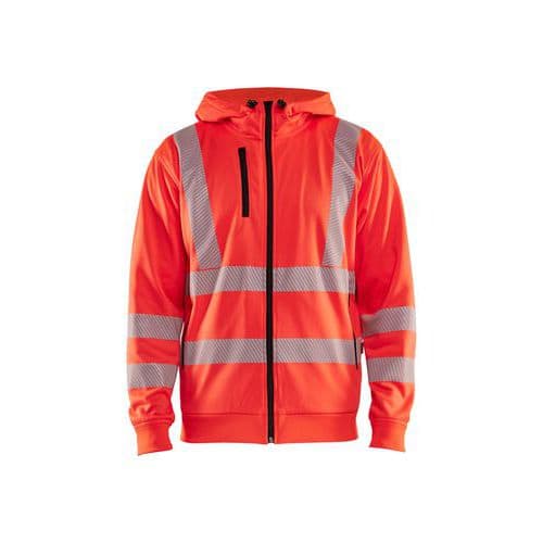 High vis Hættetrøje Full zip High Vis Orange - Blåkläder