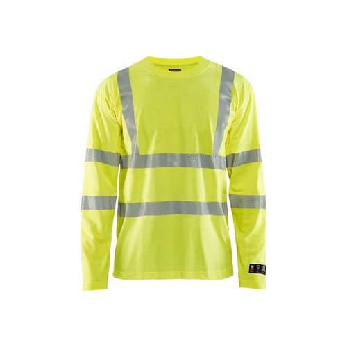 Multinorm T-shirt lang ærme Inherent High Vis Gul - Blåkläder