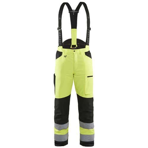 High Vis savbukser High Vis Gul/Sort - Blåkläder