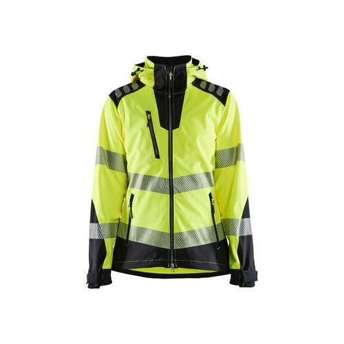 Dame High Vis Softshell Jakke High Vis - Blåkläder