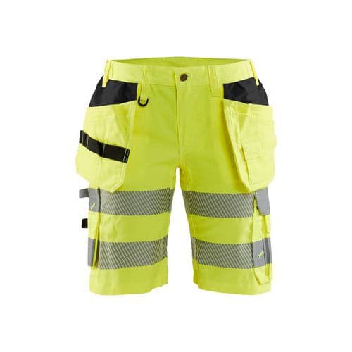 Dame High Vis Shorts med stretch High Vis Gul - Blåkläder