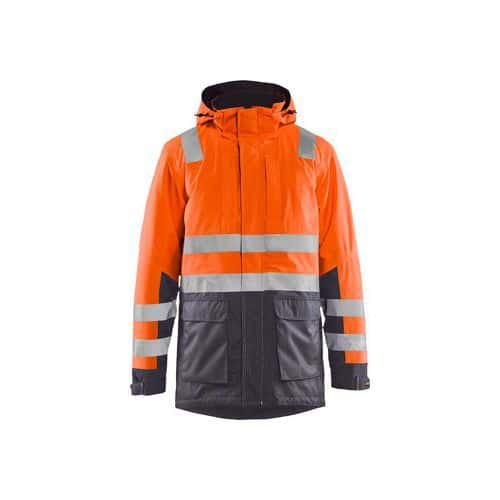 High Vis Vinterparkajakke High Vis Gul/Marineblå - Blåkläder