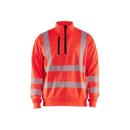 High vis Sweatshirt Half zip High Vis - Blåkläder