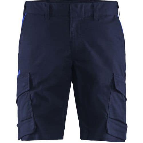 Industri shorts med stretch Mellemgrå/Sort - Blåkläder