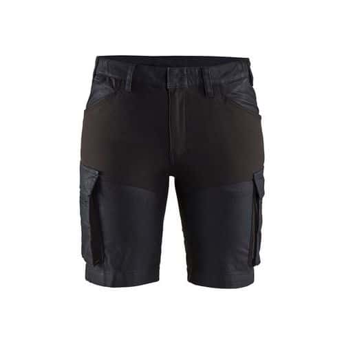 Dame Service shorts 4-vejs stretch Sort/Mørk Grå - Blåkläder