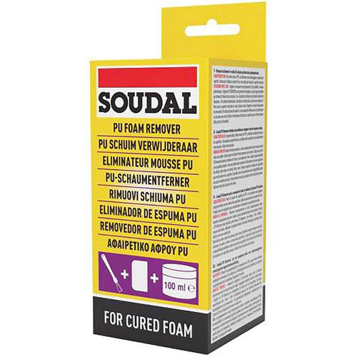 Hærdet polyuretanskumfjerner 100 ml – Soudal