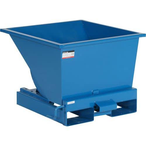 Tippcontainer Åben, Blå, 150-3000 L