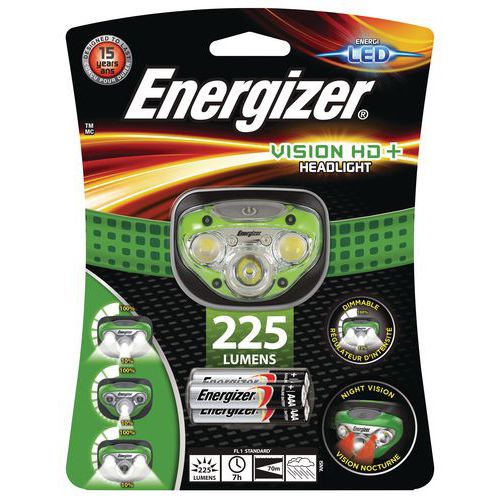 Pandelampe 5-LED – Vision HD+ – 225 lm – Energizer