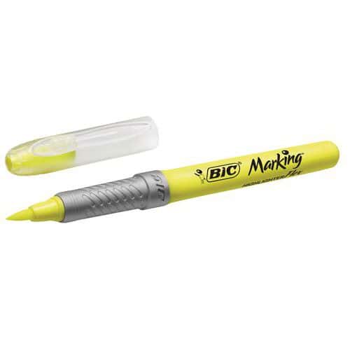 Overstregningstusch BIC Highlighter Grip Flex - gul