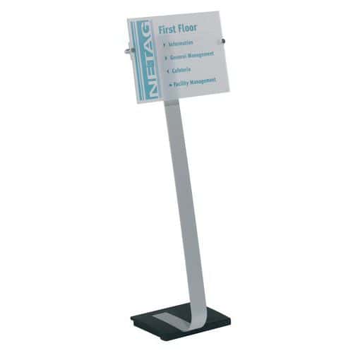 Crystal Sign Stand® informationsstativ med fod