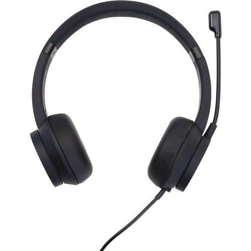 Stereoheadset med mikrofon og ledning - Manutan Expert