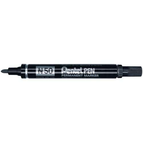 Permanent N50-marker - kuglespids - med hætte - Pentel