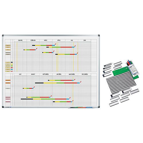 Årsplanlægningstavle til 33 personer - Legamaster