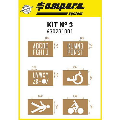 Stencilsæt nr. 3 – Ampère - Ampere System