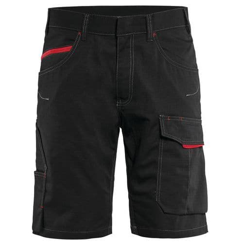 Service Shorts Sort/Rød - Blåkläder