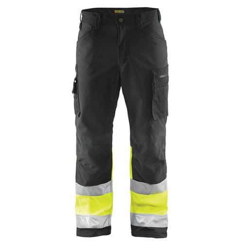 High Vis Softshell Buks Sort/High Vis Gul - Blåkläder