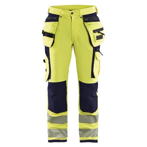 High Vis Buks 4-vejs stretch High Vis Gul/Marineblå - Blåkläder