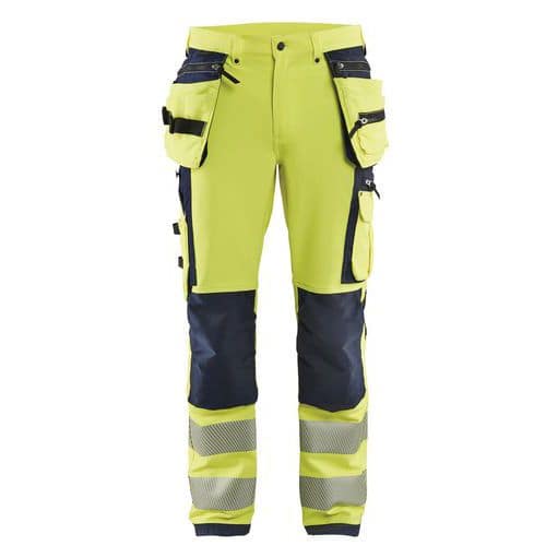 High Vis Buks 4-vejs stretch High Vis Gul/Sort - Blåkläder