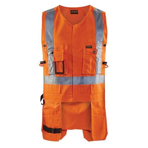 High Vis Håndværker Vest High Vis Orange - Blåkläder