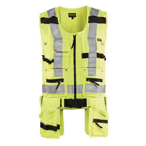 High Vis Håndværker Vest High Vis Gul - Blåkläder