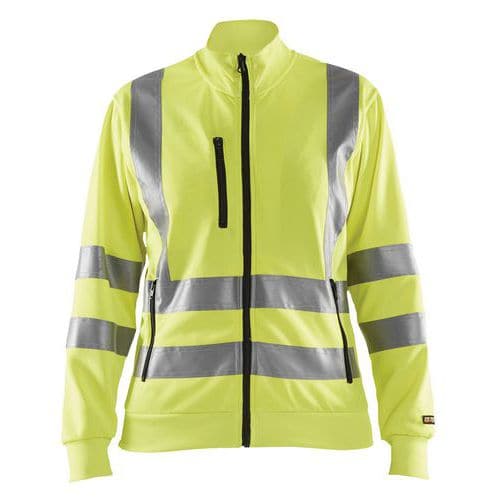 Dame High Vis Sweatshirt High Vis Gul - Blåkläder