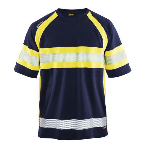 High Vis UV T-shirt Marineblå/High Vis Gul - Blåkläder