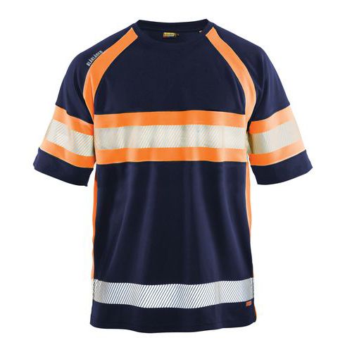 High Vis UV T-shirt Marineblå/High Vis Orange - Blåkläder