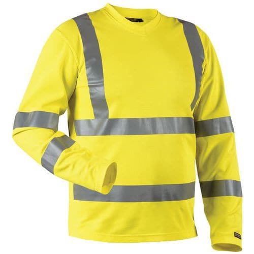 High Vis UV T-shirt lang ærme High Vis Gul - Blåkläder