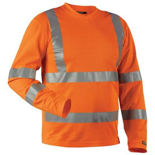 High Vis UV T-shirt lang ærme High Vis Orange - Blåkläder