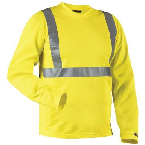 High Vis UV T-shirt lang ærme High Vis Gul - Blåkläder