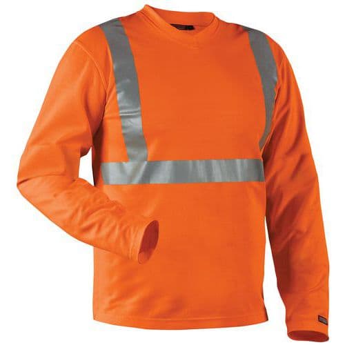 High Vis UV T-shirt lang ærme High Vis Orange - Blåkläder