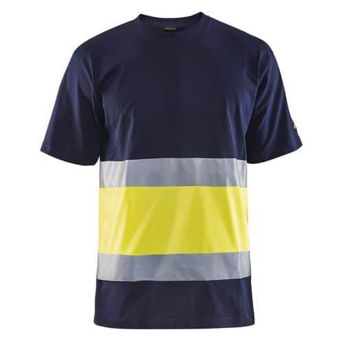 High Vis T-shirt Marineblå/High Vis Gul - Blåkläder