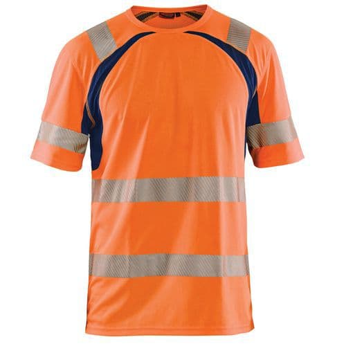 High Vis UV T-shirt High Vis Orange/Marineblå - Blåkläder