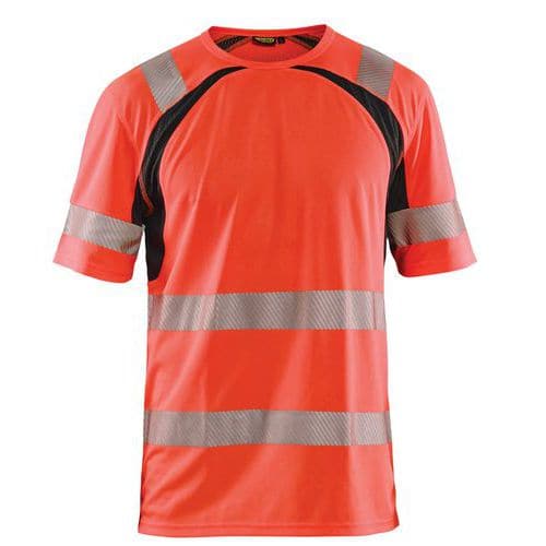 High Vis UV T-shirt High Vis Rød/Sort - Blåkläder