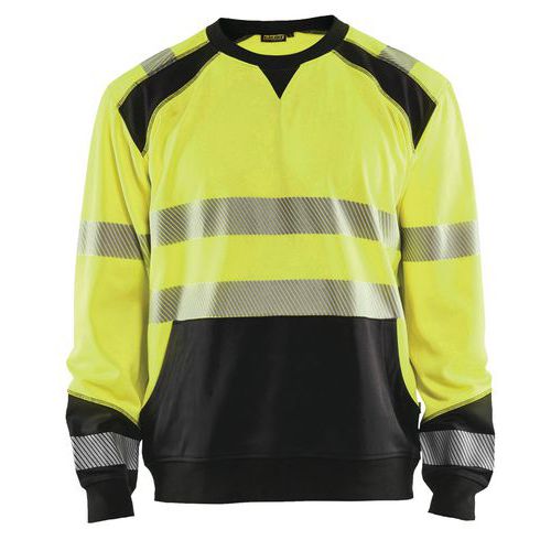 High Vis Sweatshirt High Vis Gul/Sort - Blåkläder